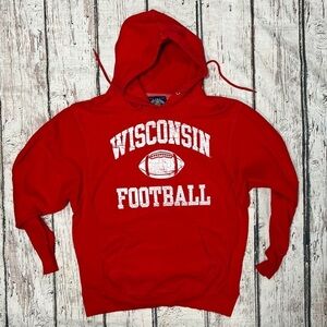 Wisconsin Badgers Football Steve & Barry's Hoodie Pullover Sweatshirt